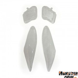 CABOCHON CLIGNOTANT SCOOT ADAPTABLE MBK 50 BOOSTER NG 1995>1998-YAMAHA 50 BWS NG 1995>1998 AV+AR TRANSPARENT (x4)  -SELECTION P2