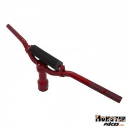 GUIDON SCOOT REPLAY STREET POUR MBK 50 BOOSTER-YAMAHA 50 BWS ALU ROUGE AVEC POTENCE