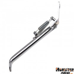 BEQUILLE SCOOT LATERALE ADAPTABLE MBK 50 BOOSTER NG, ROCKET-YAMAHA 50 BWS BUMP, SPY CHROME  -REPLAY-