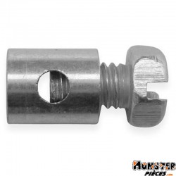 SERRE CABLE DE GAZ CYCLO � 6,0 mm, L 7 mm POUR PEUGEOT (BLISTER DE 25) (ALGI 02923000-025)