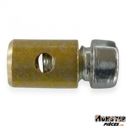 SERRE CABLE DE GAZ CYCLO � 4,0 mm, � CABLE 1,6 mm, L 8 mm  POUR PIAGGIO 50 CIAO PX (VENDU A L'UNITE)
