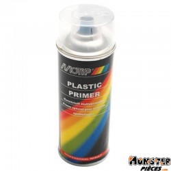 BOMBE DE PEINTURE MOTIP APPRET PRO SPECIAL PLASTIQUE TRANSPARENT spray 400ml (04063)