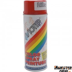 BOMBE DE PEINTURE MOTIP GLYCERO BRILLANT ROUGE FEU spray 400ml (01628)