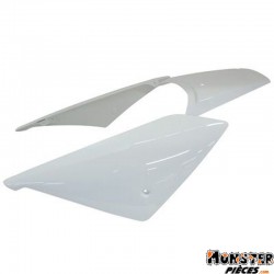 COQUE AR SCOOT BCD POUR PEUGEOT 50 LUDIX ONE, SNAKE, TREND, BLASTER BLANC (3 PIECES)
