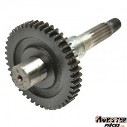 ARBRE TRANSMISSION SCOOT ADAPTABLE MBK 50 BOOSTER, STUNT, NITRO-YAMAHA 50 BWS, SLIDER, AEROX (SECONDAIRE 44DTS LONG)  -TOP PERF 