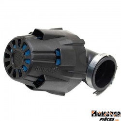 FILTRE A AIR POLINI BLUE AIR BOX PHBG RACING FIXATION COUDEE 90ﾰ DIAM 37 (203.0094)