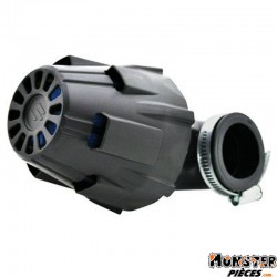 FILTRE A AIR POLINI BLUE AIR BOX PHBG NOIR FIXATION COUDEE 90ﾰ DIAM 32 (203.0093)