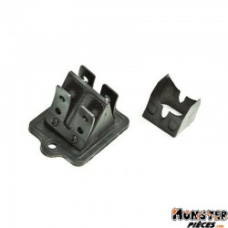 CLAPET SCOOT MALOSSI POUR PIAGGIO 50 ZIP, TYPHOON, NRG-GILERA 50 STALKER, RUNNER, DNA, ICE (VL11 CARBONE SUPPORT ALU)