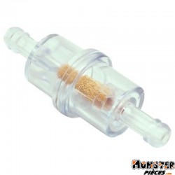 FILTRE A ESSENCE CYLINDRIQUE PLASTIQUE TRANSPARENT DIAM 6 mm (VENDU A L'UNITE)