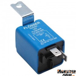 CENTRALE DE CLIGNOTANT UNIVERSELLE 12V 0,1 A 25 AMPERES 2 FICHES POUR CLIGNOTANT A AMPOULE+LEDS