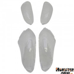 CABOCHON CLIGNOTANT SCOOT ADAPTABLE GILERA 50 STALKER AV+AR 2001> TRANSPARENT (x4)  -SELECTION P2R-
