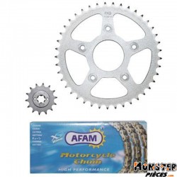 KIT CHAINE ADAPTABLE CAGIVA 125 MITO 1992>1999  520  14x41  (DEMULTIPLICATION ORIGINE)  -AFAM-