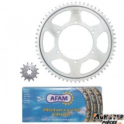 KIT CHAINE ADAPTABLE APRILIA 125 RS4 2012>  428  13x60  (DEMULTIPLICATION ORIGINE)  -AFAM-