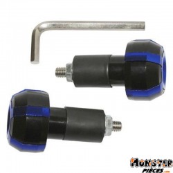 EMBOUT DE GUIDON REPLAY ROLLER NOIR-BLEU (PAIRE)