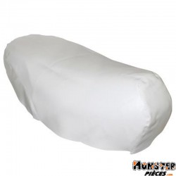 HOUSSE DE SELLE SCOOT REPLAY POUR MBK 50 BOOSTER 2004>-YAMAHA 50 BWS 2004> BLANC