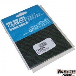 LAMELLE DE CLAPET POLINI CARBONE 0,35 FEUILLE 110X100 (x2) (213.0601)