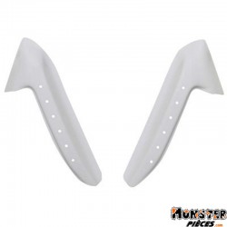 MASQUE DE PHARE MAXISCOOTER MTKT POUR YAMAHA 125 XMAX 2010>-MBK 125 SKYCRUISER 2010> BLANC AVEC LEDS BLANCHES