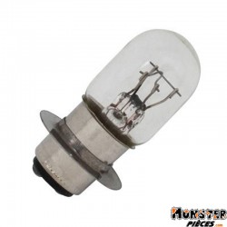 AMPOULE-LAMPE 12V 25-25W NORME T19 CULOT P15D25 STANDARD BLANC (PROJECTEUR QUAD 90,110,150cc) (BOITE DE 10)  -SELECTION P2R-