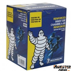 CHAMBRE A AIR 18'' 100-100-18  130-80-18 MICHELIN 18MFR VALVE TR4