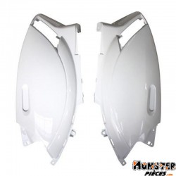 CARENAGE-COQUE AR SCOOT ADAPTABLE PIAGGIO 50 ZIP 2000> BLANC BRILLANT (PAIRE)