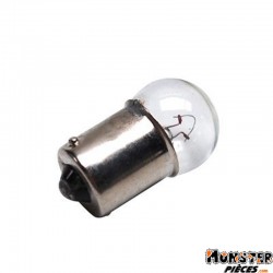 AMPOULE-LAMPE 12V  5W NORME R5W CULOT BA15S GRAISSEUR STANDARD BLANC (FEU DE POSITION) (BOITE DE 10)  -SELECTION P2R-