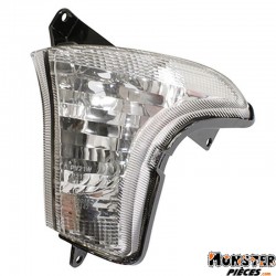 CLIGNOTANT MOTO ADAPTABLE HONDA 650 TRANSALP AV GAUCHE TRANSPARENT (HOMOLOGUE CE)  -SELECTION P2R-