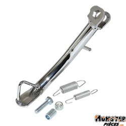 BEQUILLE MAXISCOOTER LATERALE ADAPTABLE PIAGGIO 125-250-300 BEVERLY 2005>2009 CHROME  -SELECTION P2R-