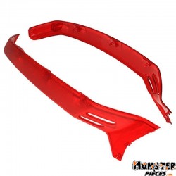 BAS D'AILE MAXISCOOTER ARRIERE POUR PIAGGIO 125 VESPA GTS ROUGE (PAIRE)  -FACO-