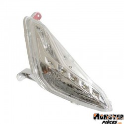 CLIGNOTANT MAXISCOOTER ADAPTABLE PIAGGIO 125-300 BEVERLY RST 4V 2010> TRANSPARENT AV DROIT (HOMOLOGUE CE)  -SELECTION P2R-