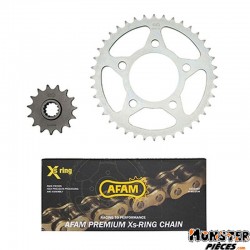KIT CHAINE ADAPTABLE HONDA CB 500 1994>2003  525  15x40  (DEMULTIPLICATION ORIGINE)  -AFAM-