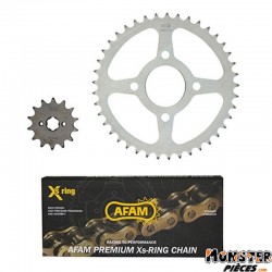 KIT CHAINE ADAPTABLE HONDA VT 125 C SHADOW 1999>2007  520  14x41  (DEMULTIPLICATION ORIGINE)  -AFAM-