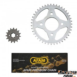 KIT CHAINE ADAPTABLE HONDA CM 125-C 1983>1999  428  15x43  (DEMULTIPLICATION ORIGINE)  -AFAM-