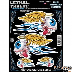 AUTOCOLLANT-DECAL LETHAL THREAT ANGEL EYES (15x20cm) (LT90503)
