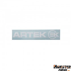 AUTOCOLLANT ARTEK BLANC (PLANCHE 215mm x 45mm AVEC 1 ARTEK et 1 EK)