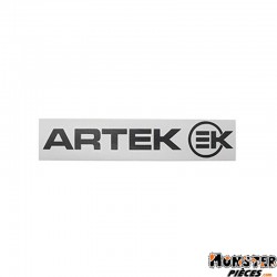 AUTOCOLLANT ARTEK NOIR (PLANCHE 215mm x 45mm AVEC 1 ARTEK et 1 EK)
