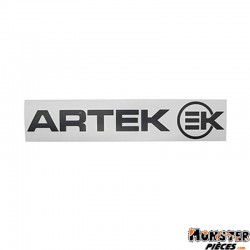 AUTOCOLLANT ARTEK NOIR (PLANCHE 280mm x 60mm AVEC 1 ARTEK et 1 EK)