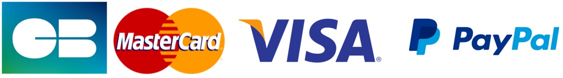 Paiement par Visa, Mastercard, PayPal, Virement bancaire
